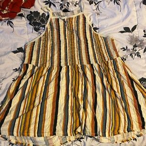 Retro stripes babydoll top from Torrid